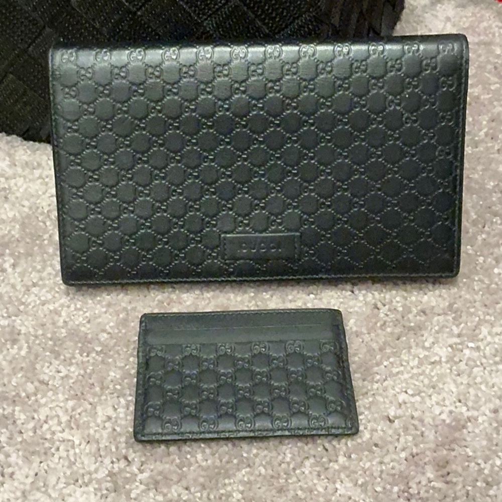 Gucci Black Leather Clutch